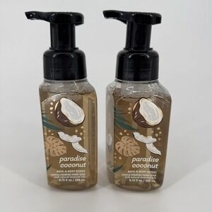 BATH BODY‎ WORKS PARADISE COCONUT 8.75 OZ GENTLE FOAMING HAND SOAP X 2 New